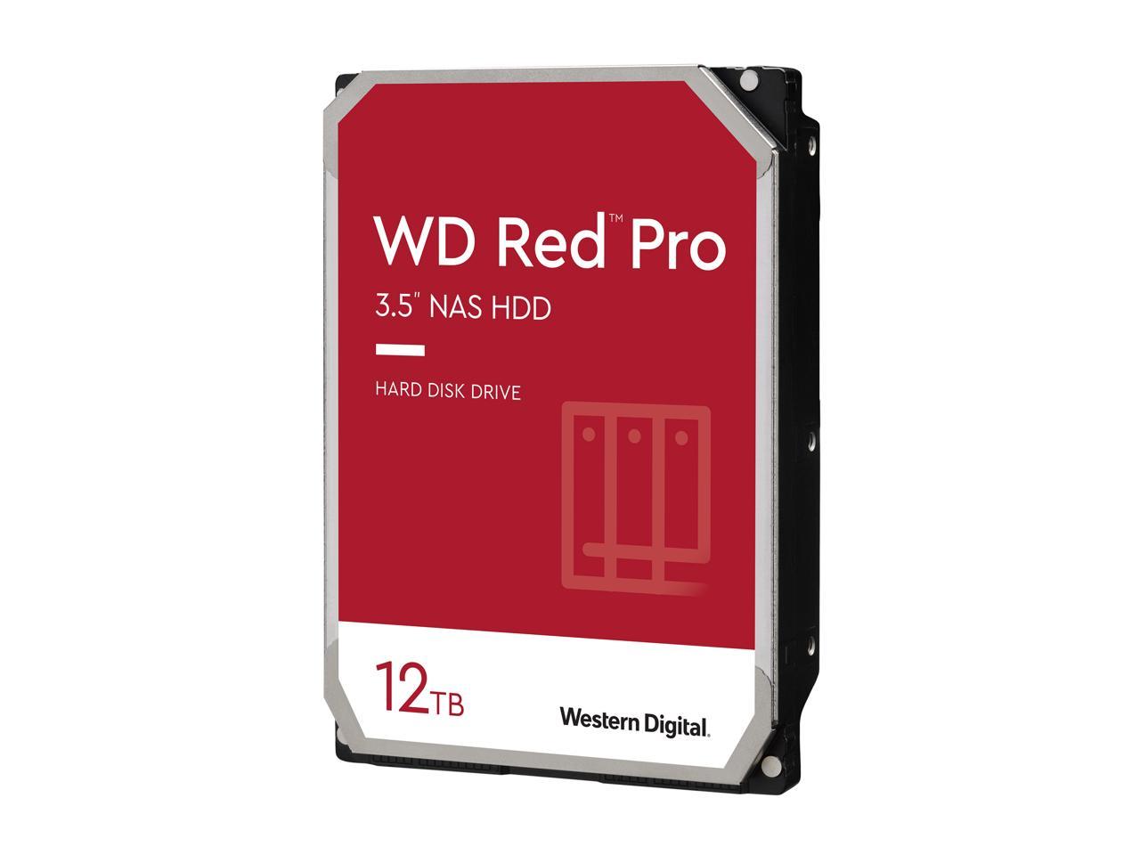 WD Red Pro WD121KFBX 12TB 7200 RPM 256MB Cache SATA 6.0Gb/s 3.5" Internal