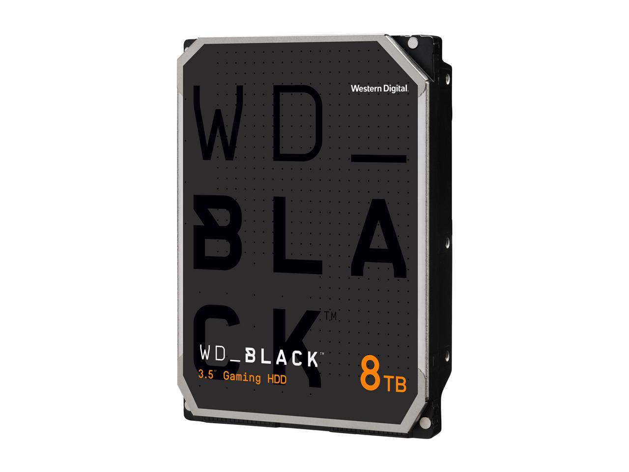 WD Black WD8001FZBX 8TB 7200 RPM 256MB Cache SATA 6.0Gb/s 3.5" Hard Drives