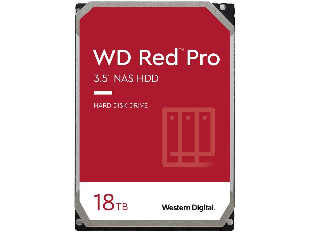 WD Red Pro WD181KFGX 18TB 7200 RPM 512MB Cache SATA 6.0Gb/s 3.5" Internal