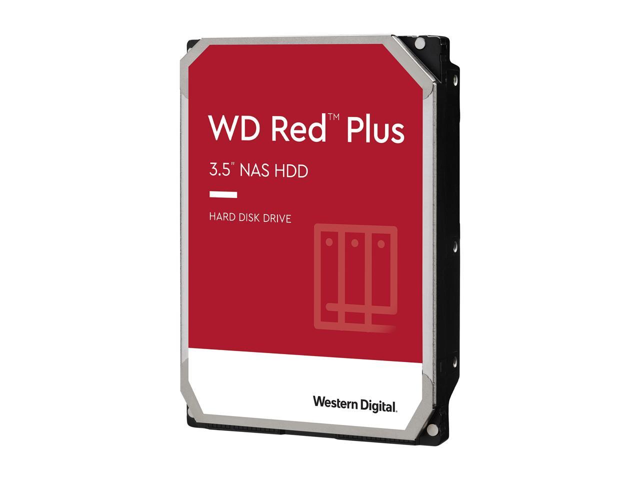 WD Red Plus 6TB NAS Hard Disk Drive 5640 RPM Class SATA 6Gb/s CMR