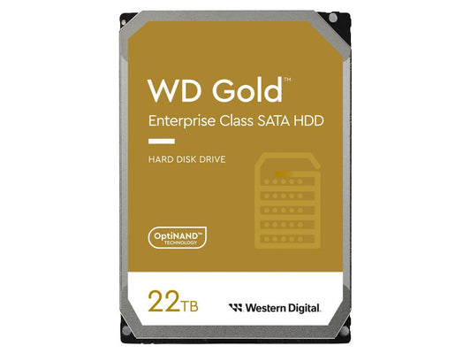 WD Gold WD221KRYZ 22TB 7200 RPM 512MB Cache SATA 6.0Gb/s 3.5" Internal HHD