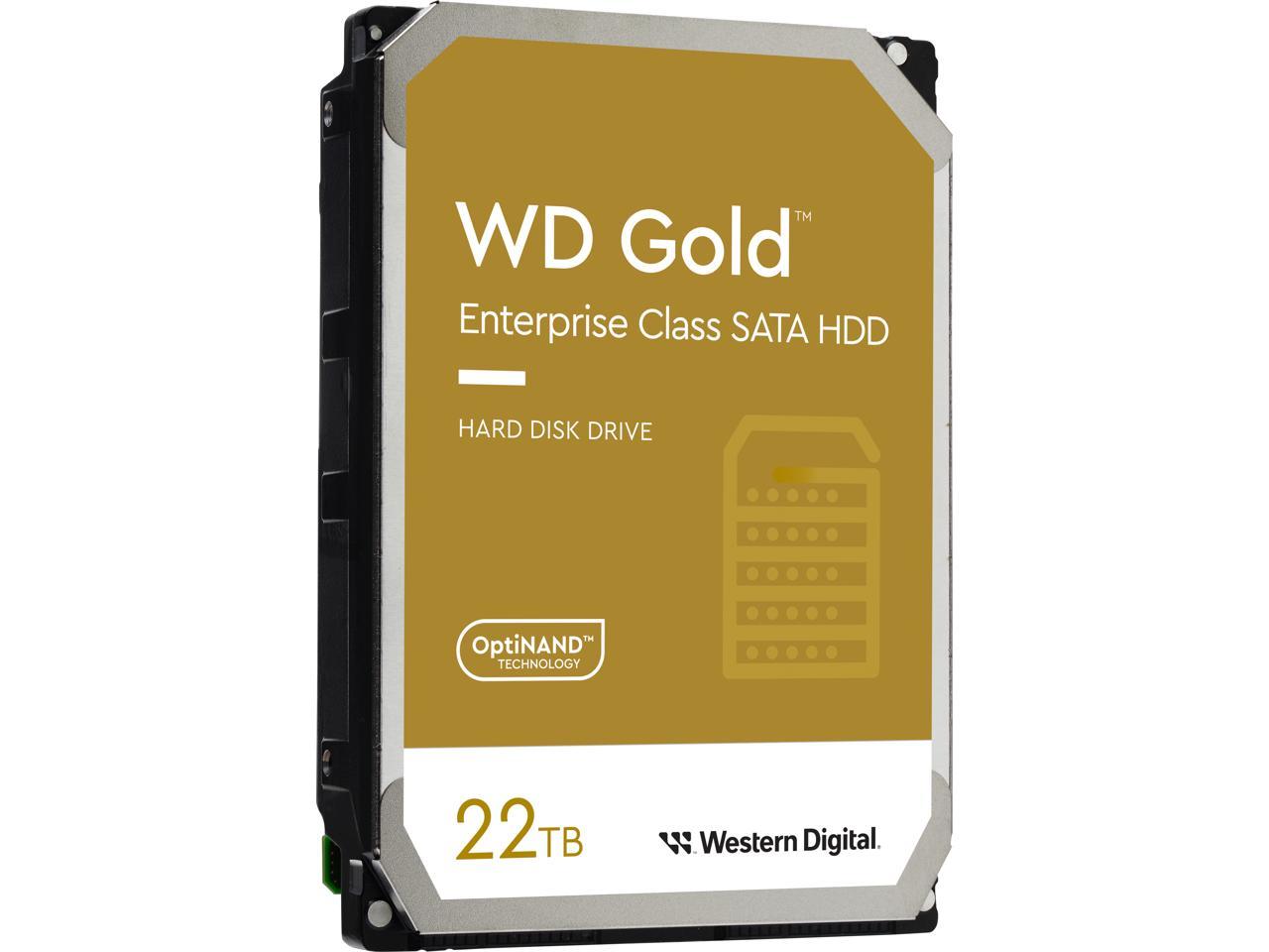 WD Gold WD221KRYZ 22TB 7200 RPM 512MB Cache SATA 6.0Gb/s 3.5" Internal HHD