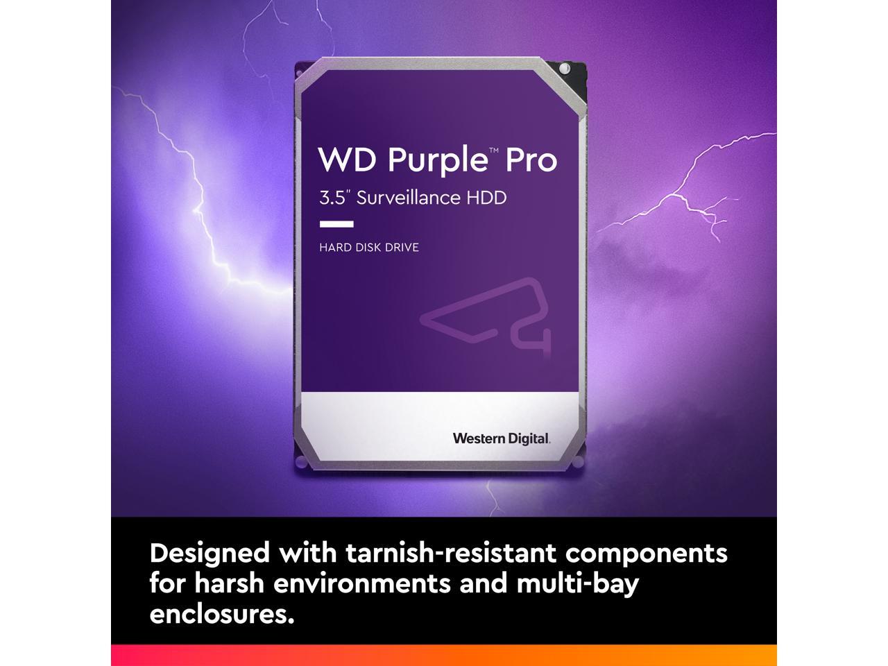 WD Purple Pro WD221PURP 22TB 7200 RPM 512MB Cache SATA 6.0Gb/s 3.5" Internal HD