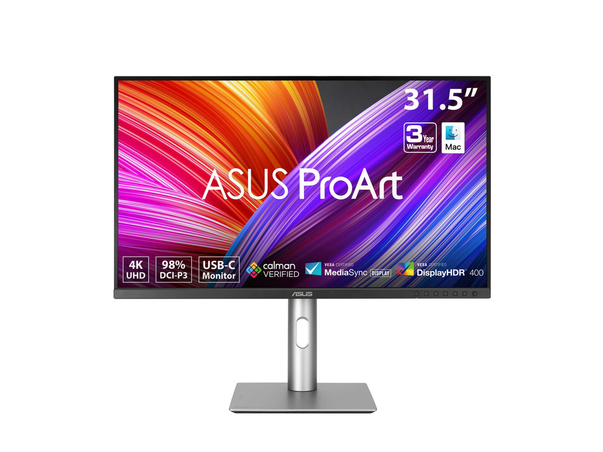 Front view of the ASUS ProArt PA329CRV-P 32-inch 4K professional monitor