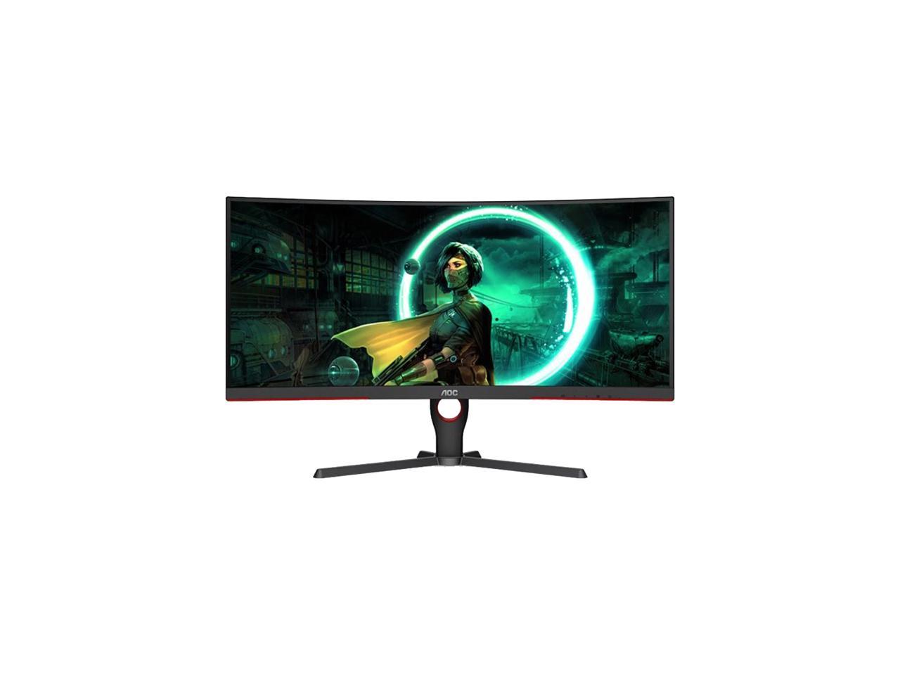 AOC 31.5" 165 Hz (DisplayPort 1.4), 144 Hz (HDMI 2.0) VA QHD Gaming Monitor FreeSync Premium (AMD Adaptive Sync) 2560 x 1440 (2K) NTSC 102% (CIE1976) / sRGB 123% (CIE1931) / DCI-P3 93% (CIE1976) HDMI, DisplayPort, Audio CQ32G3SE