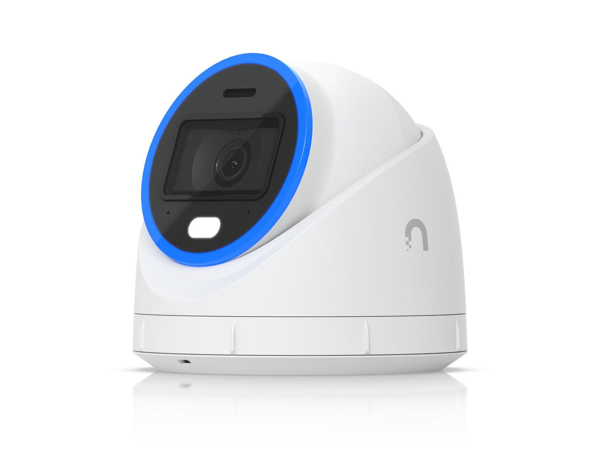 Close-up of the UniFi AI Turret lens and infrared sensors for night vision