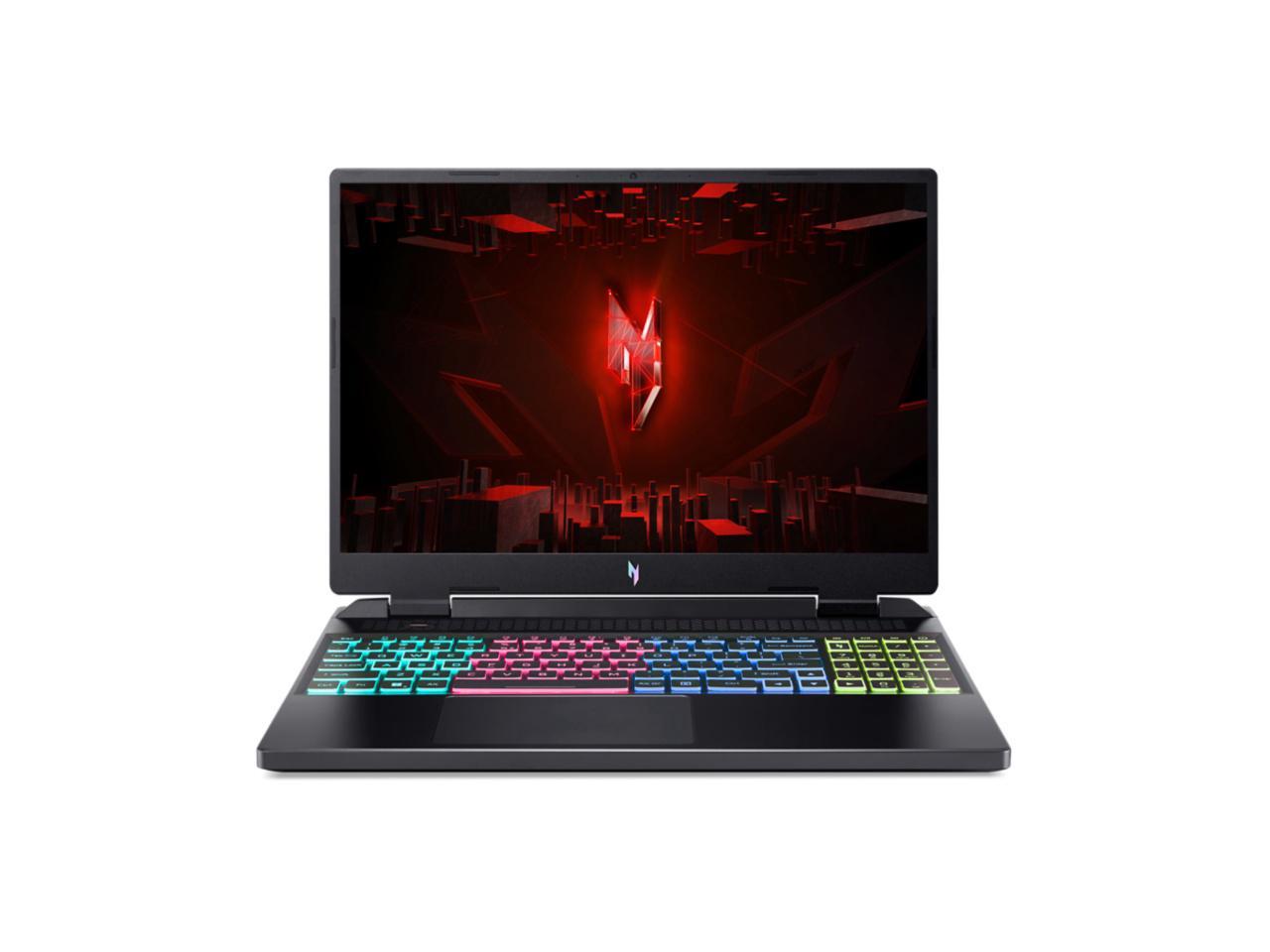 Acer Nitro 16" Gaming Laptop 2560 x 1600 IPS 165Hz AMD Ryzen 7 7735HS 16GB RAM 512GB SSD NVIDIA GeForce RTX 4070 8GB Black Window 11 Home