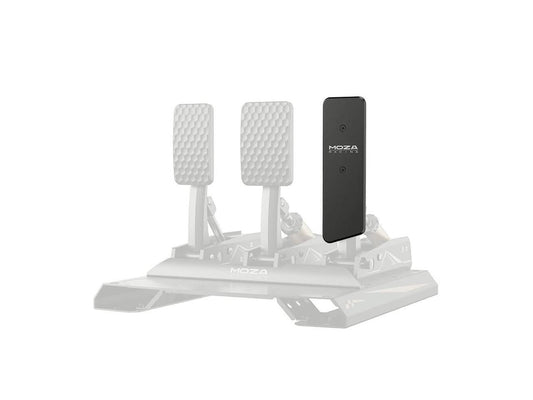 Side angle view of the Moza Racing CRP2 throttle replacement component for sim racing pedals