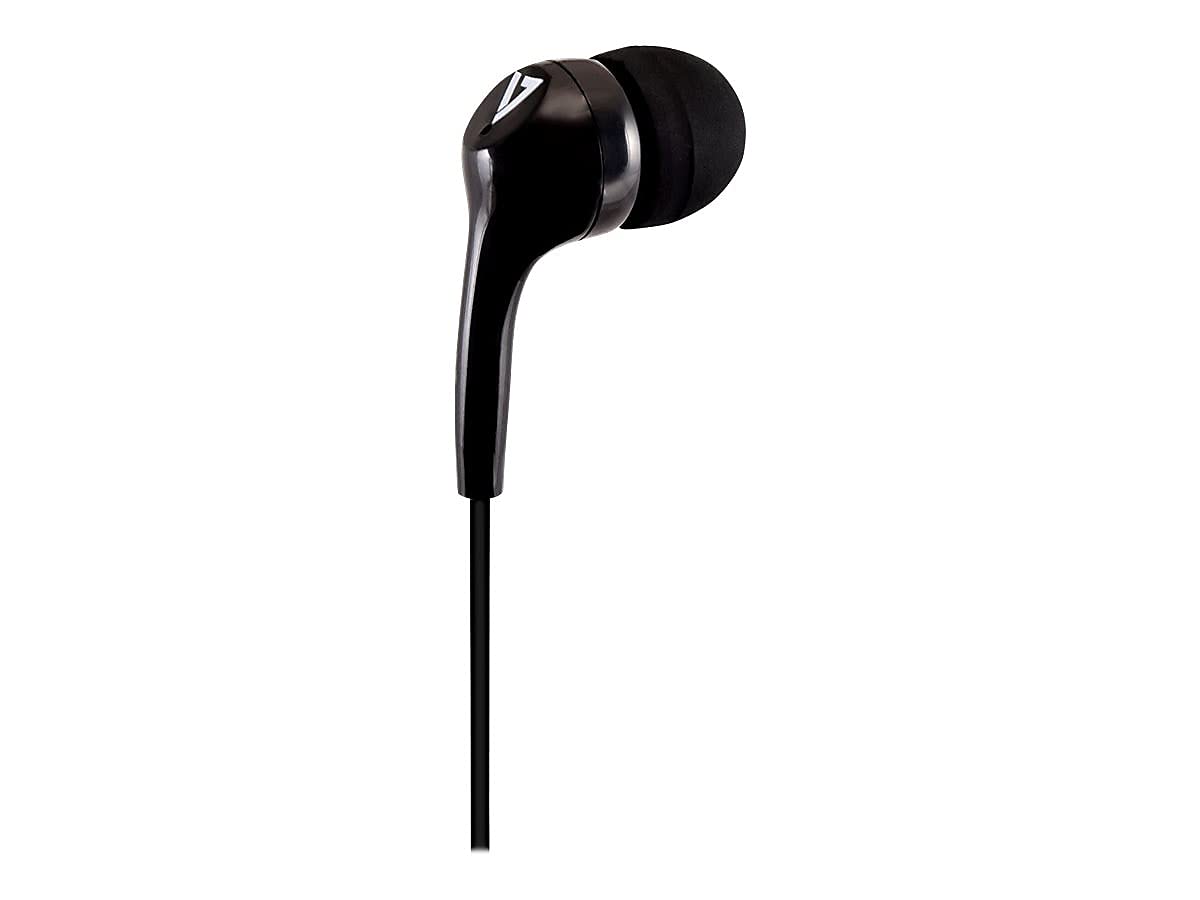 V7 HA105 Lightweight Stereo Earbuds - Black