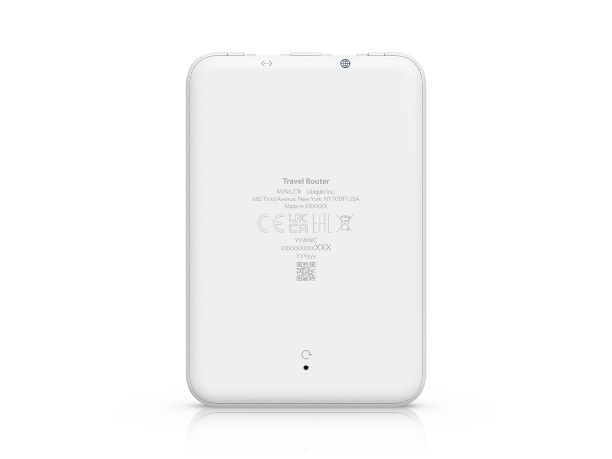 Detailed ports view of the Ubiquiti UniFi Travel Router UTR