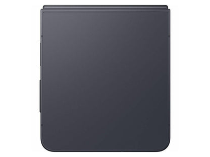 Folded Samsung Galaxy Z Flip8 Graphite rear camera layout and exterior hinge