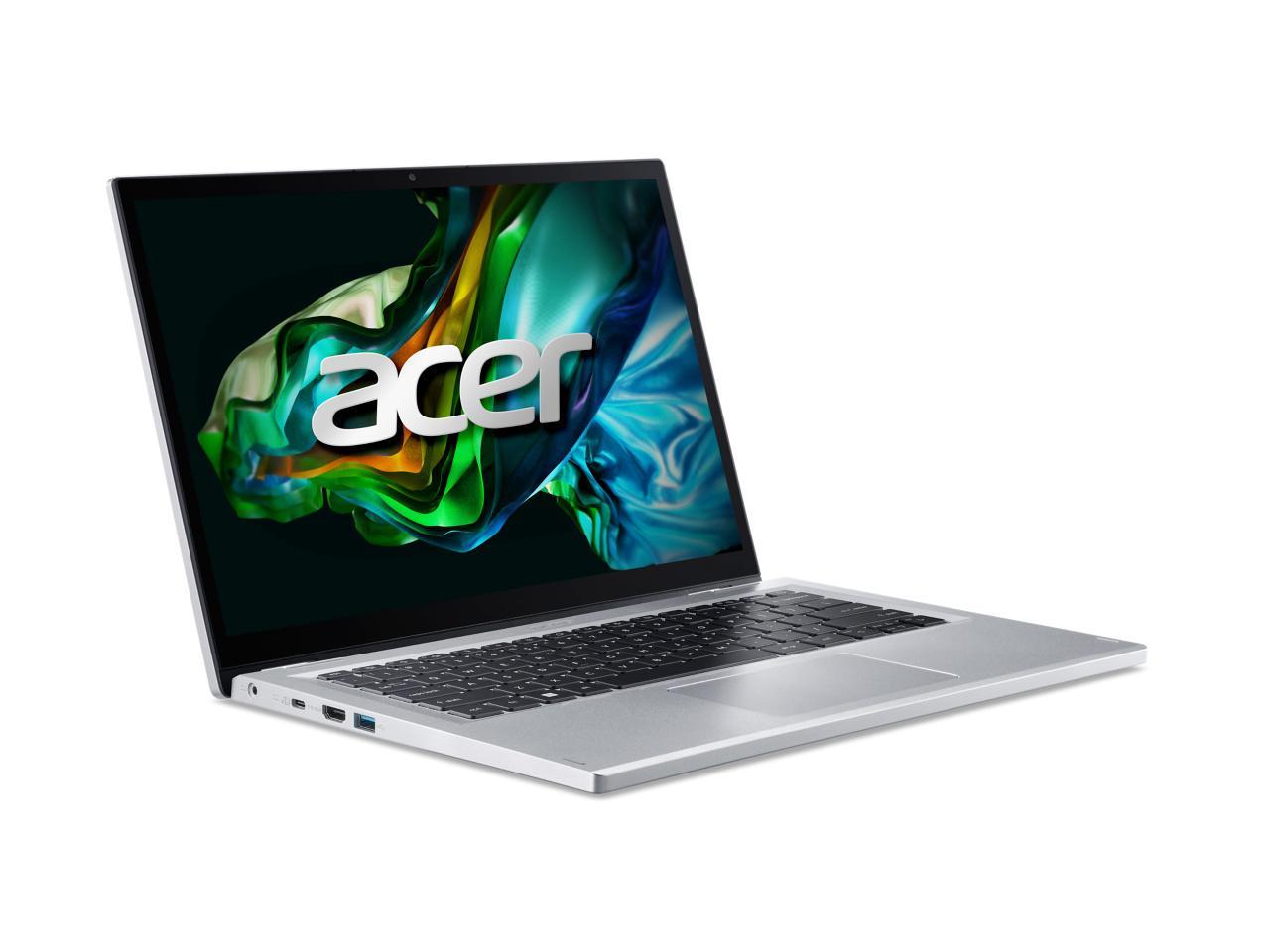 Acer Aspire 3 Spin 14 Intel Core i3-N305 8GB Memory 256 GB PCIe SSD Intel UHD Graphics 14" Touchscreen 1920 x 1080 Convertible 2-in-1 Laptop Windows 11 in S mode A3SP14-31PT-38YA