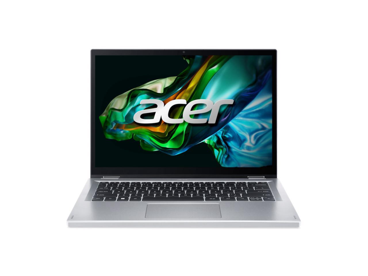 Acer Aspire 3 Spin 14 Intel Core i3-N305 8GB Memory 256 GB PCIe SSD Intel UHD Graphics 14" Touchscreen 1920 x 1080 Convertible 2-in-1 Laptop Windows 11 in S mode A3SP14-31PT-38YA