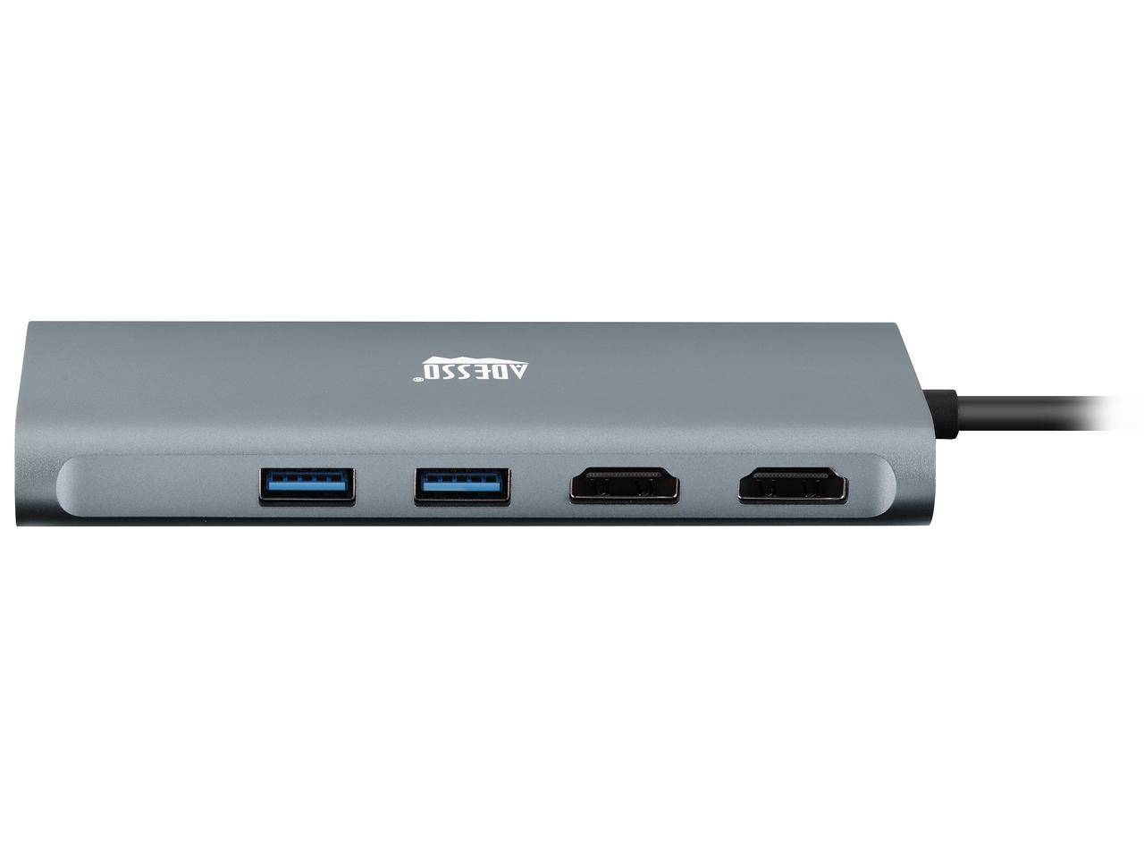 Adesso AUH-4040 9-in-1 USB-C Multi-Port Docking Station (TAA Compliant)