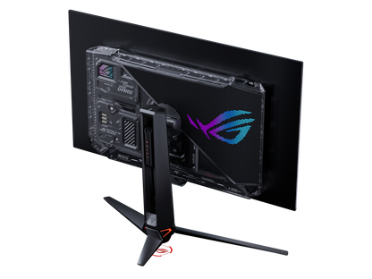 ASUS ROG Swift OLED PG32UCWM connectivity: HDMI, DisplayPort and USB ports for high-refresh 4K gaming