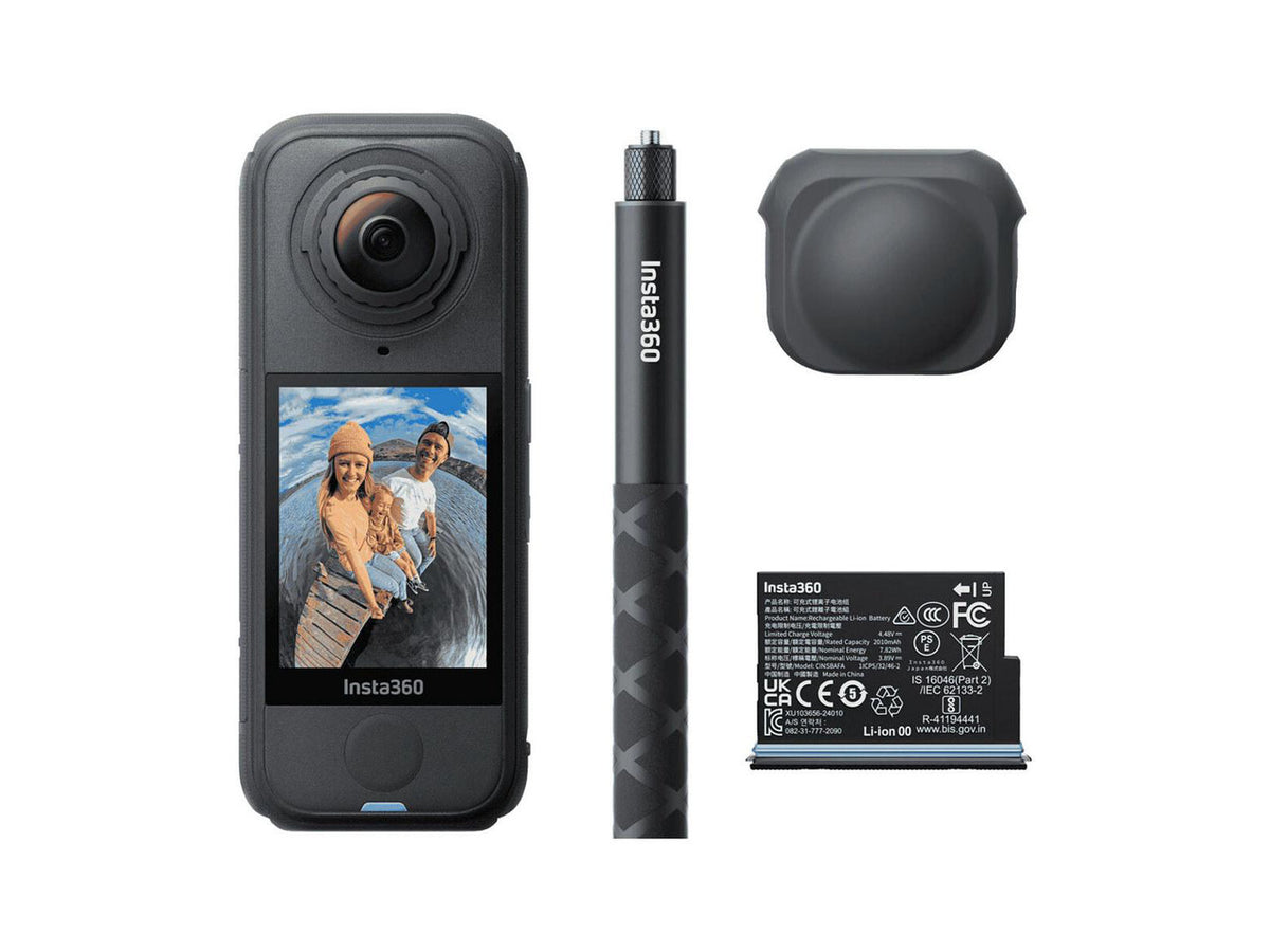 Insta360 X4 Air black 360-degree action camera front view