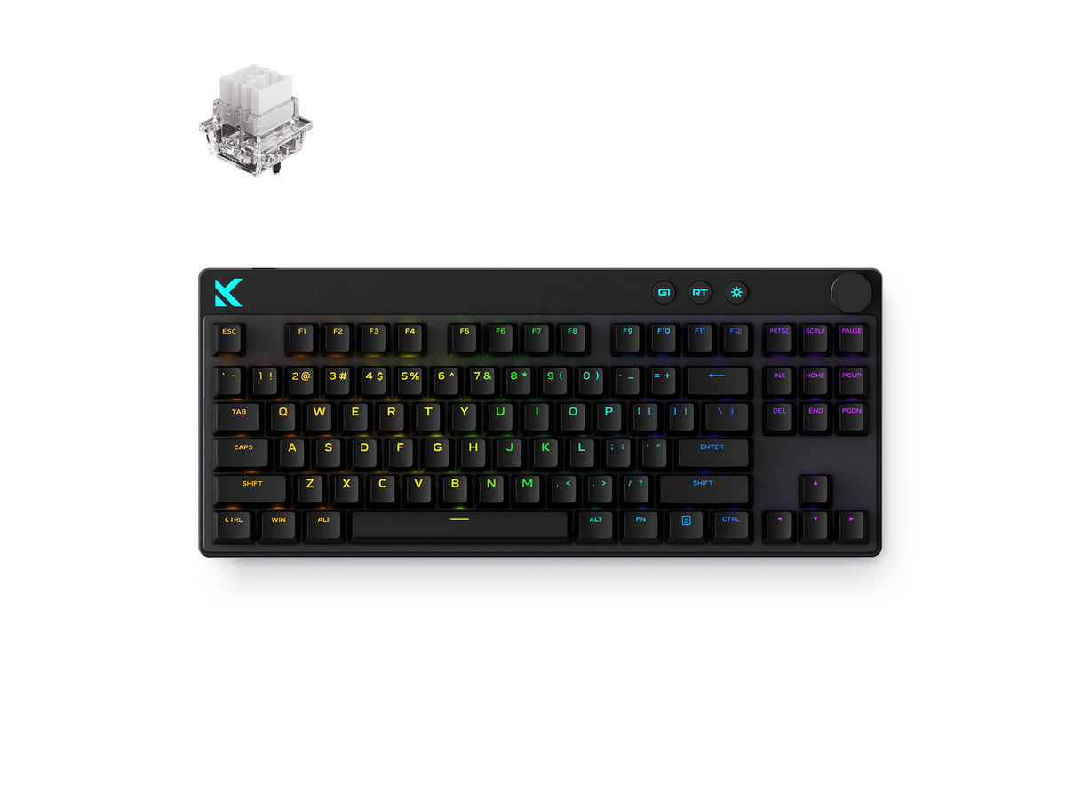 MCHOSE HW-Mix87-9 Black RT 87-key TKL mechanical keyboard top view