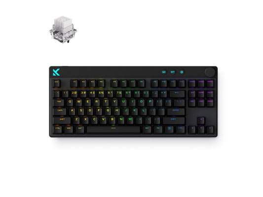 MCHOSE HW-Mix87-9 Black RT 87-key TKL mechanical keyboard top view