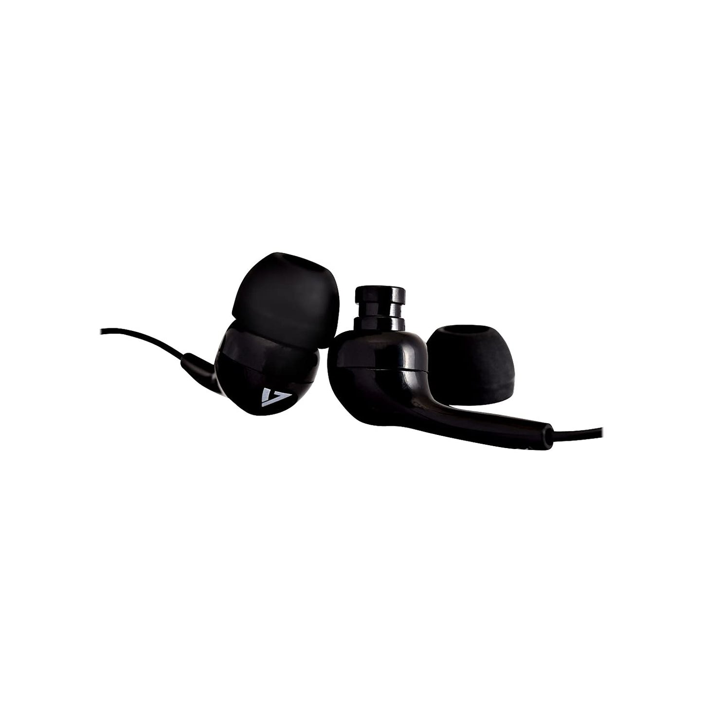 V7 HA105 Lightweight Stereo Earbuds - Black