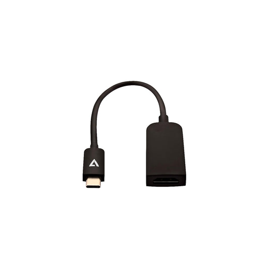 V7 USB-C m to HDMI f Adapter Black Slim V7UCHDMISL1E