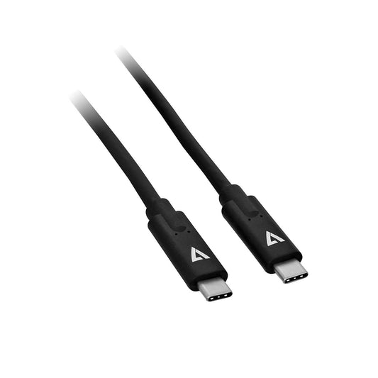 V7 6.56ft USB Type-C to USB Type-C Data Transfer Cable V7UCC-2M-BLK-1N