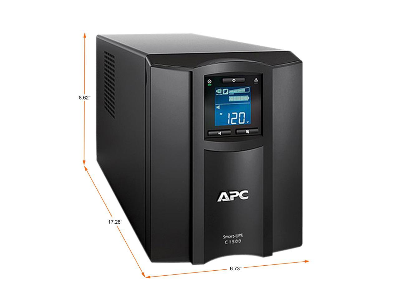 APC SMC1500C 1440 VA 900 Watts 8 Outlets UPS