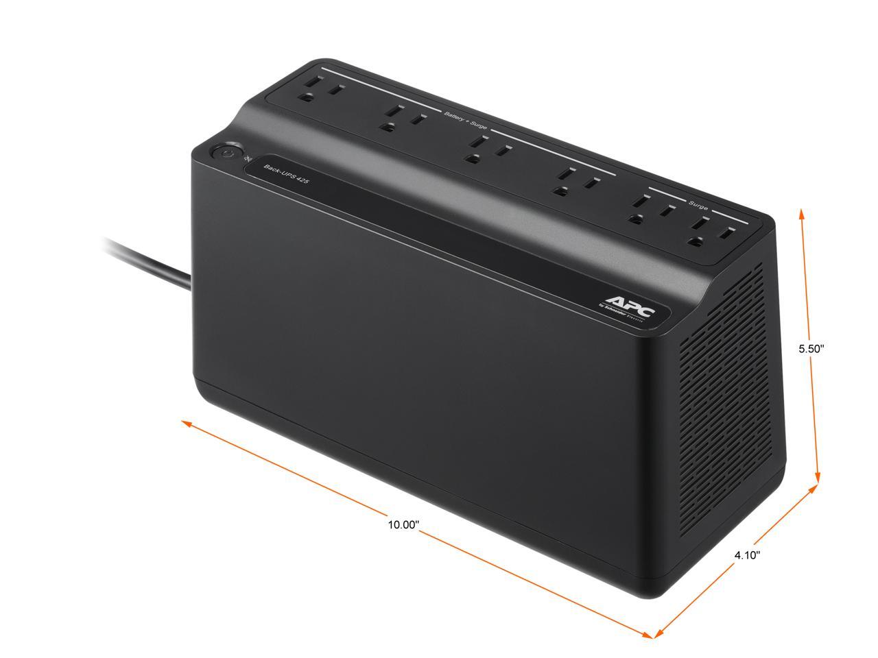 APC Back-UPS BE425M 425 VA 255 Watts 6 Outlets UPS