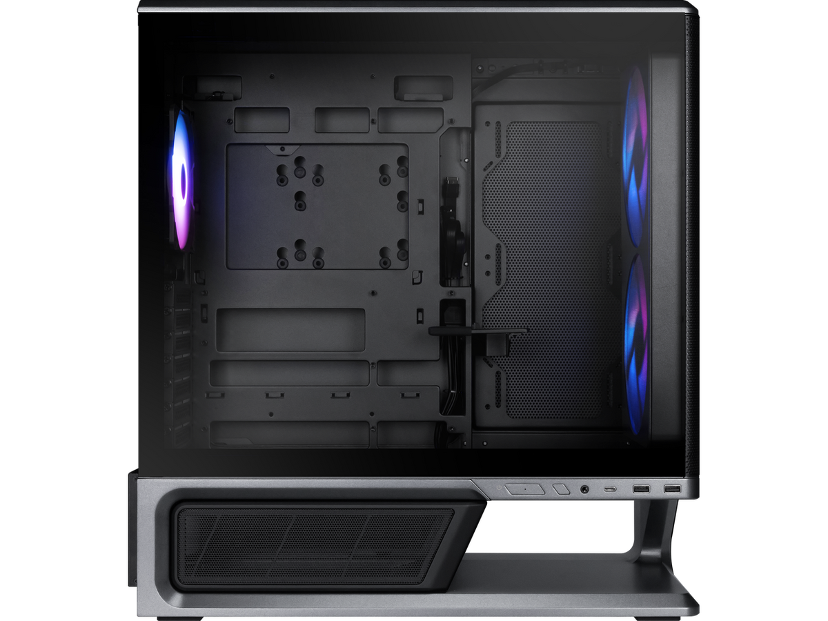 Rear I/O and expansion slot view of the MSI MPG VIXTA 300R PC case