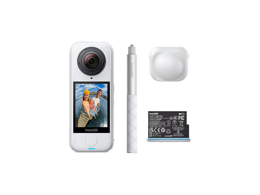 Insta360 X4 Air 360 action camera in Arctic White front profile