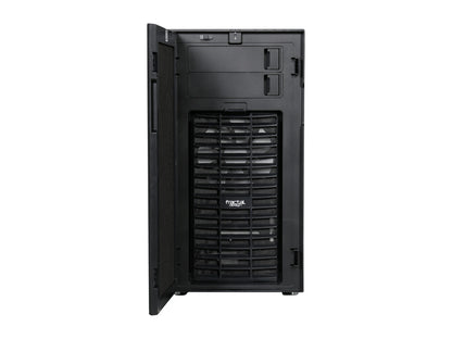 Interior layout of Fractal Design Define R5 showing modular drive cages and cable management