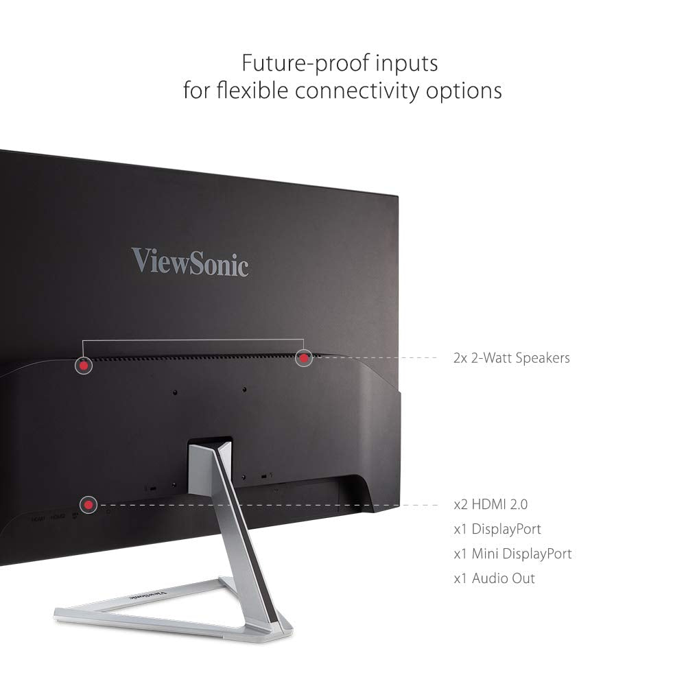 ViewSonic 31.5" (Viewable) 60 Hz VA UHD Monitor 8 ms 3840 x 2160 (4K) Flat Panel