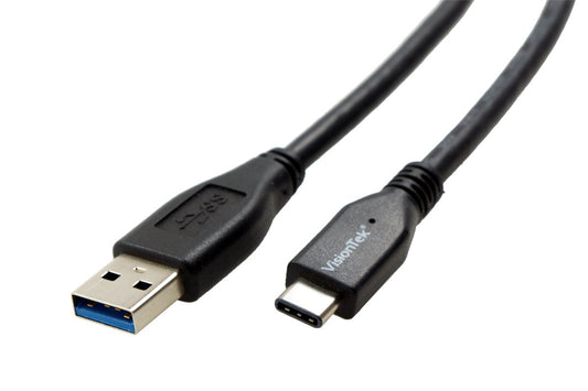 VisionTek 900826 Black USB 3.1 Type C to Type A Cable 1 Meter (M/M)