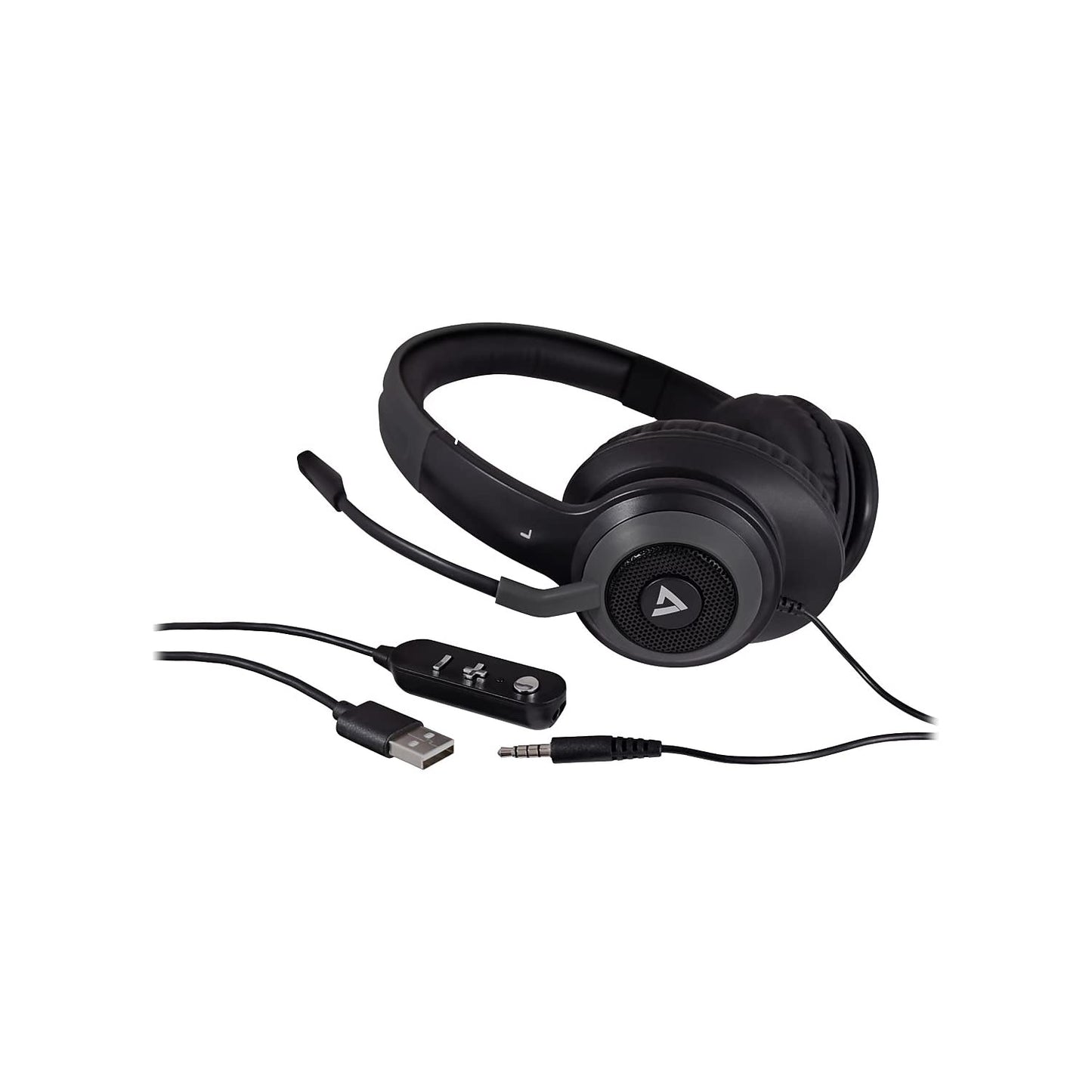 V7 Premium Over-Ear Stereo Headset with Boom Mic HC701