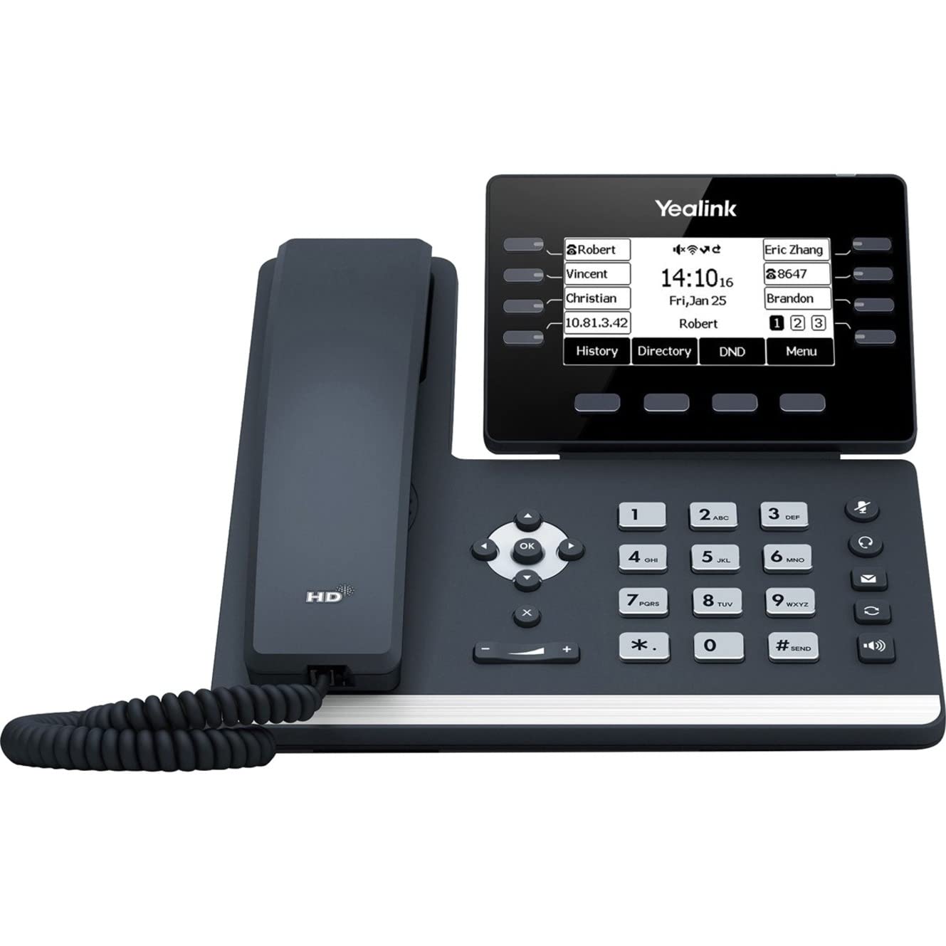 Yealink SIP-T53W IP Corded/Cordless Wi-Fi Mountable Desktop Phone SIPT53W