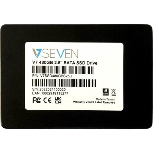 V7 V7SSD480GBS25U 480 GB Solid State Drive - 2.5" Internal - SATA (SATA/600) -