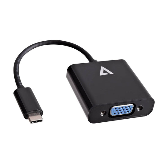 V7 V7UCVGA-BLK-1N USB-C male to VGA female Adapter Black