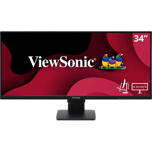 ViewSonic VA3456-MHDJ 34 Inch 21:9 UltraWide WQHD 1440p Monitor Frameless IPS