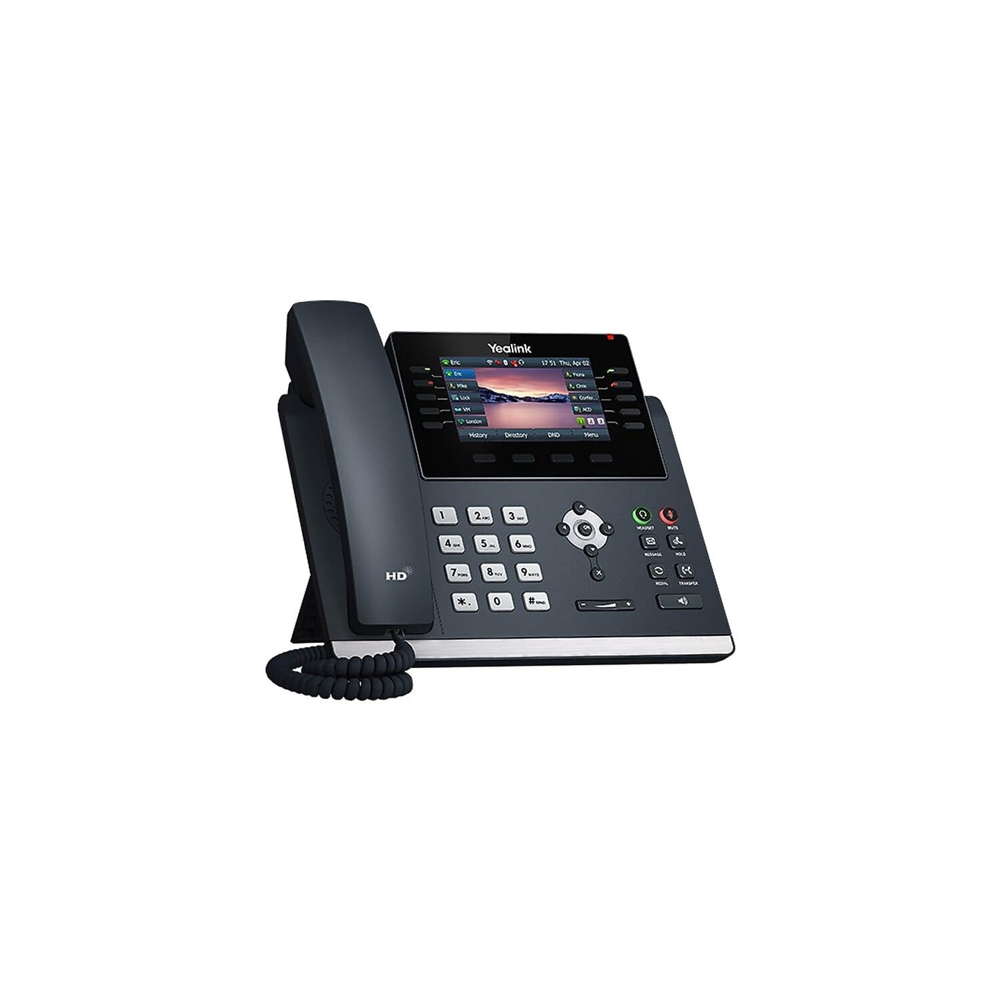 Yealink SIP-T46U IP Phone Corded Corded Wall Mountable Desktop Classic Gray