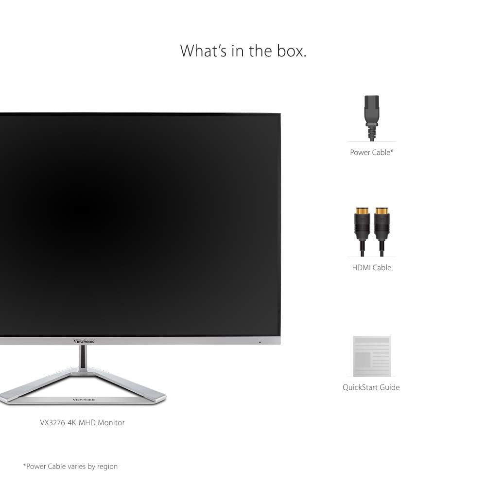 ViewSonic 31.5" (Viewable) 60 Hz VA UHD Monitor 8 ms 3840 x 2160 (4K) Flat Panel