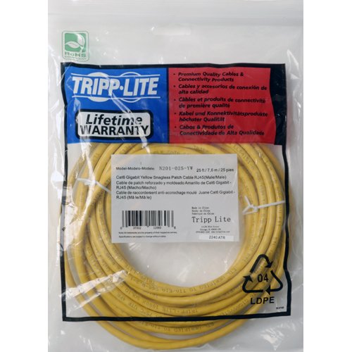 6Ft Cat6 Gigabit Snagless Molded Patch Cable Rj45 M/M Yellow