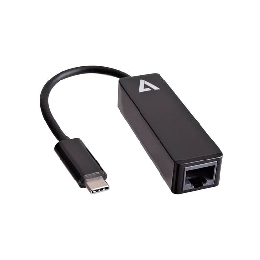 V7 Black Usb Video Adapter Usb-C Male To Rj45 Male