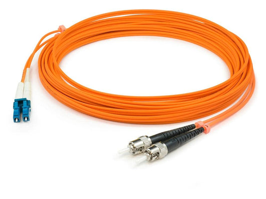 Addon 2M Lc (Male) To St (Male) Orange Om1 Duplex Fiber Ofnr (Riser-Rated) Patch