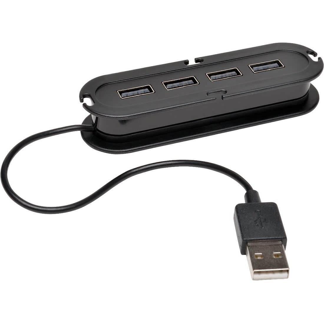 4-Port Usb 2.0 Compact Mobile Hi-Speed Ultra-Mini Hub W/ Cable