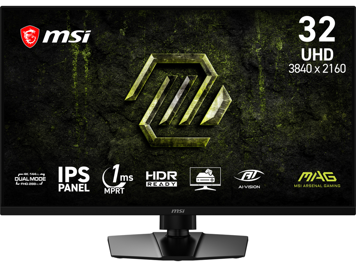 MSI MAG 321UPD E14 32 inch dual mode gaming monitor front view