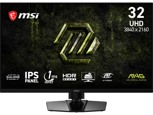 MSI MAG 321UPD E14 32 inch dual mode gaming monitor front view