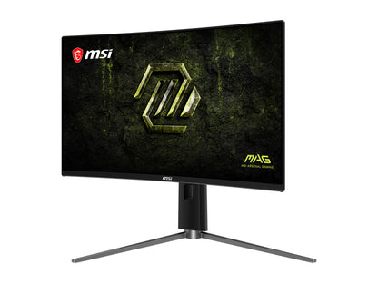 Rear I/O ports and cable management of MSI MAG 274CQPDF X32 gaming monitor
