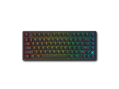 Close-up of GKB MCHOSE Jet 75 keyboard switches and keycaps