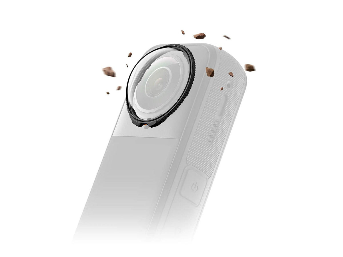 Close-up of Insta360 CINSBAHC lens guard construction