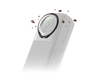 Close-up of Insta360 CINSBAHC lens guard construction