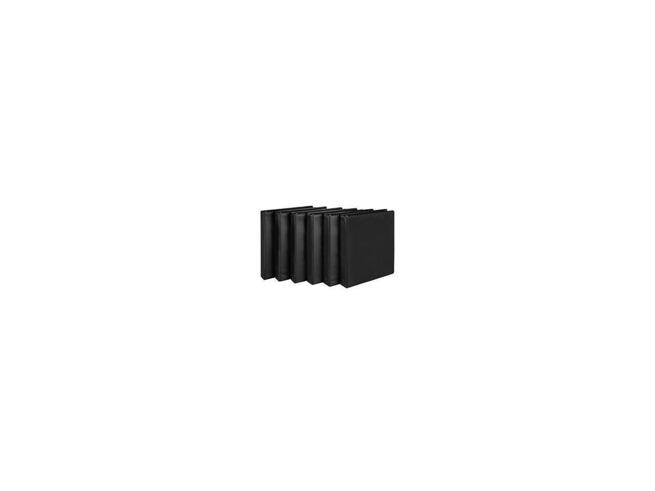 Samsill 1/2" 3-Ring View Binders Black 12/Pack (I08510C)